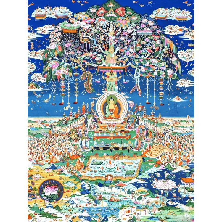 DMC十字绣-珍藏版唐卡西方极乐世界99色
