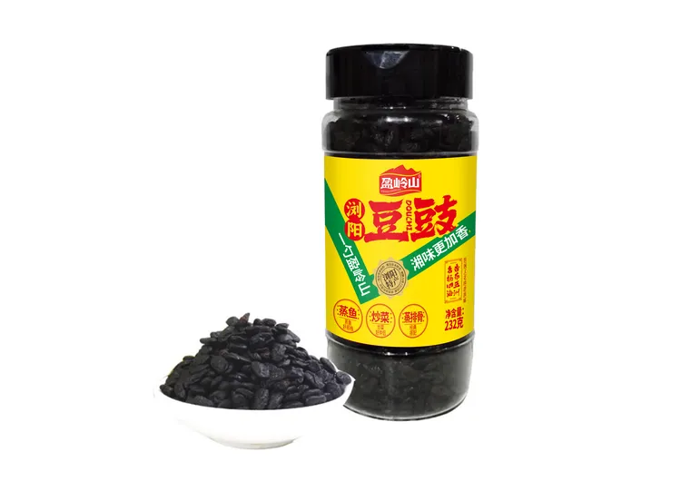 湖南特产盈岭山浏阳豆豉正宗豆豉正宗232g黑豆豉干豆豉湖南浏阳
