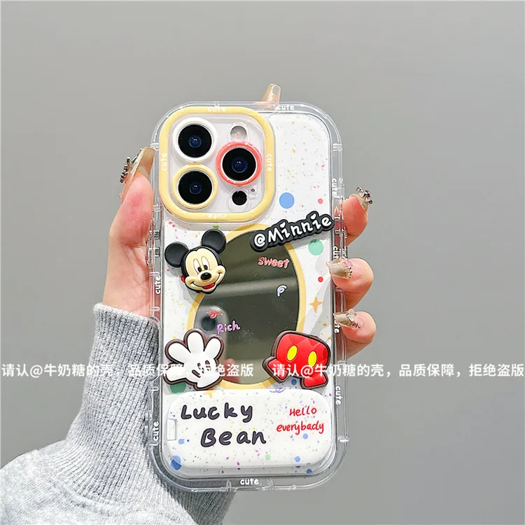 镜面奶油壳适用苹果17/iPhone/华为荣耀/OPPO/VIVO/小米手机壳潮