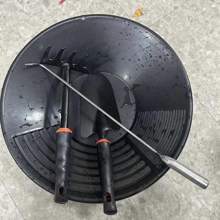 w加厚款淘金摇式陶金盆淘金工具淘金初学者入门金豆子淘金盘