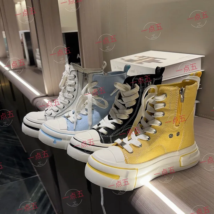 一点五隐形增高12CM女鞋夏季新款帆布鞋经典百搭男女同款