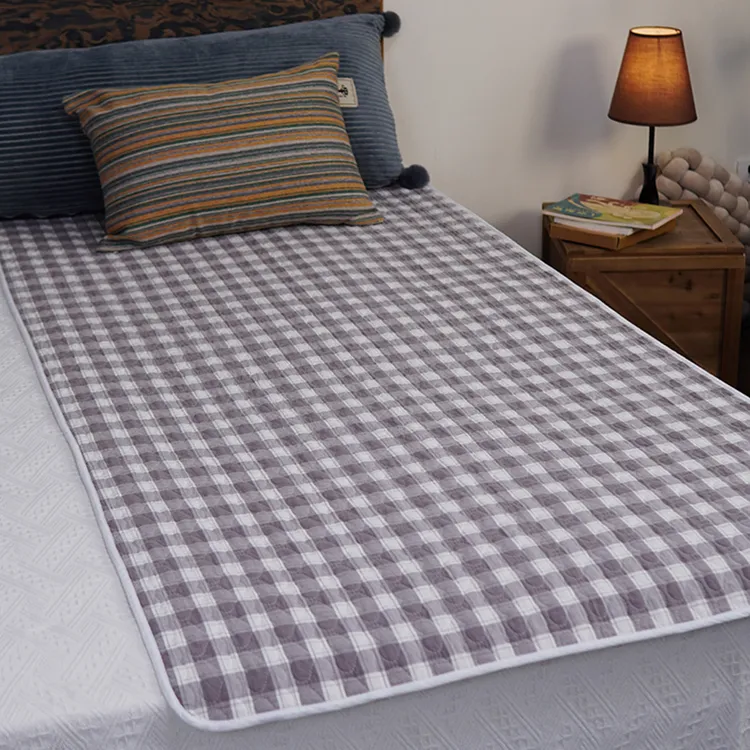 90*200学生宿舍单人纯棉床垫双面全棉绗缝夹棉可机洗床盖隔脏垫