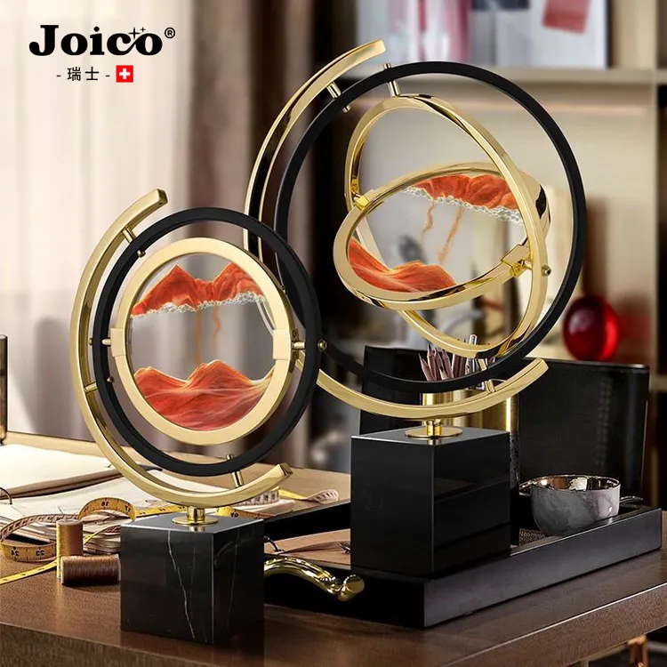 joico瑞士摆件创意轻奢流沙画沙漏客厅酒家居玄关酒柜装饰品