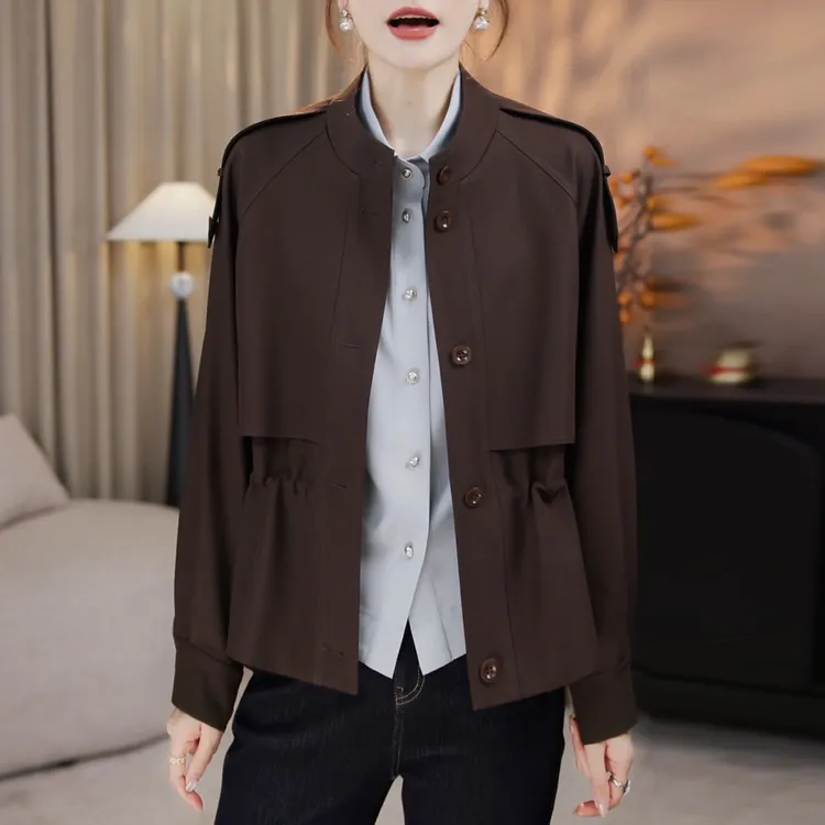 法式2025秋季新款时尚气质休闲外套女生韩版气质百搭长袖开衫上衣