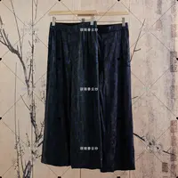 【顺】【双面双穿】新中式国风重工刺绣真丝花螺女初秋百搭长裤C654