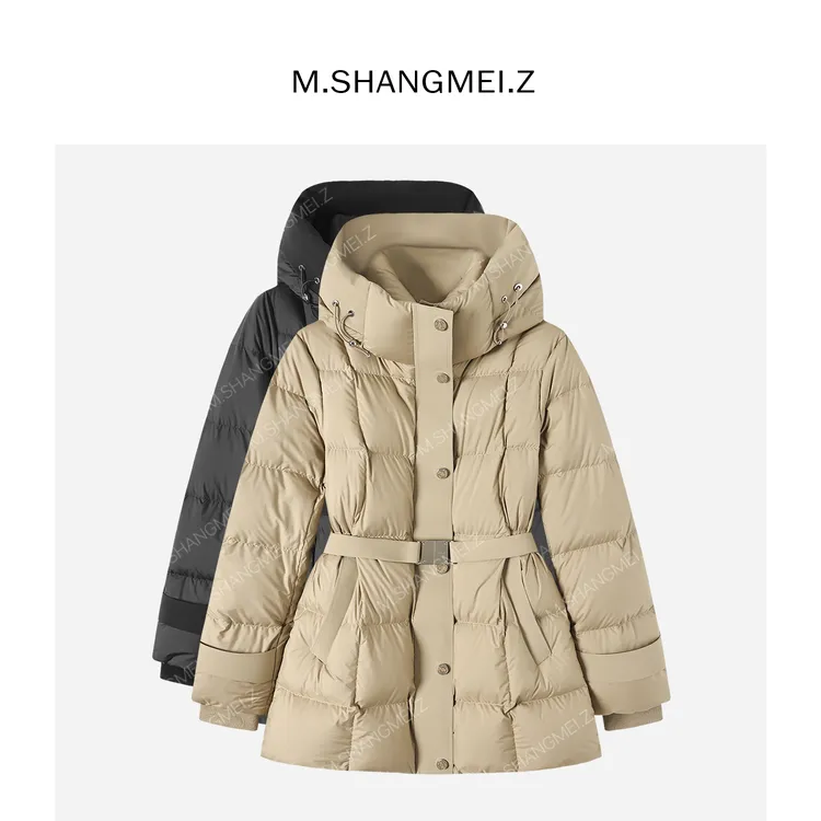 M.SHANGMEI.Z/沐熙【惊鸿】美大哥轻柔蓬松保暖长款羽绒服X113175