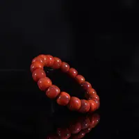 原矿南红牛血红火焰老型手串11mm（多样性发货，拍一发一）
