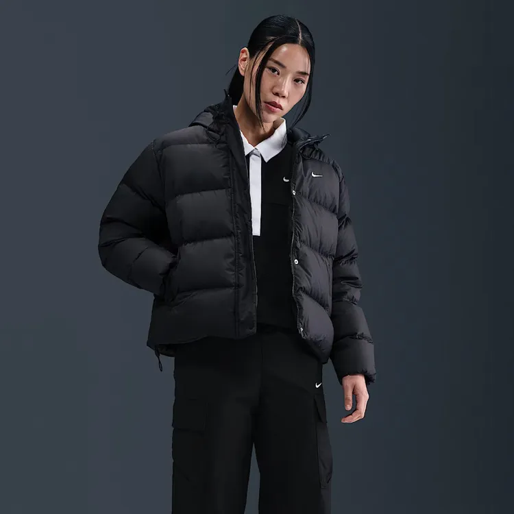 NIKE/耐克户外运动休闲保暖连帽长袖面包羽绒服女款IH0728010