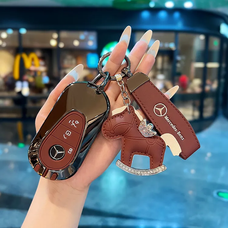 适用奔驰glc300l钥匙套c260l/e300l/s400/a200l车C级E级eqe壳e260