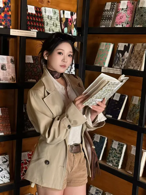 阿菁专属 卡其色风衣外套女2025新款英伦风收腰气质女士短款