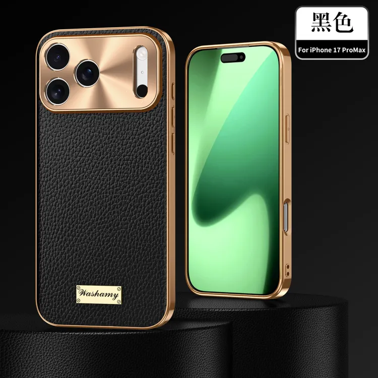 [头层牛皮]适用苹果17ProMax真皮手机壳全包防摔iphone15高级感男