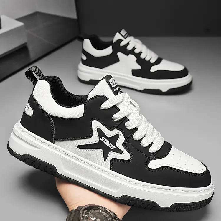 秋季大码男鞋45加肥加宽星星鞋46休闲百搭运动鞋47透气百搭板鞋48