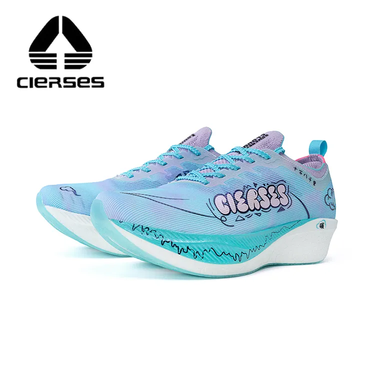 CIERSES/凯瑟士 棉花糖限定筋斗云1.0全掌碳板竞速跑鞋男女运动鞋