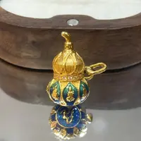  【玉总专属】18K金八大守护神葫芦吊坠（蓝色款） 0914 A11