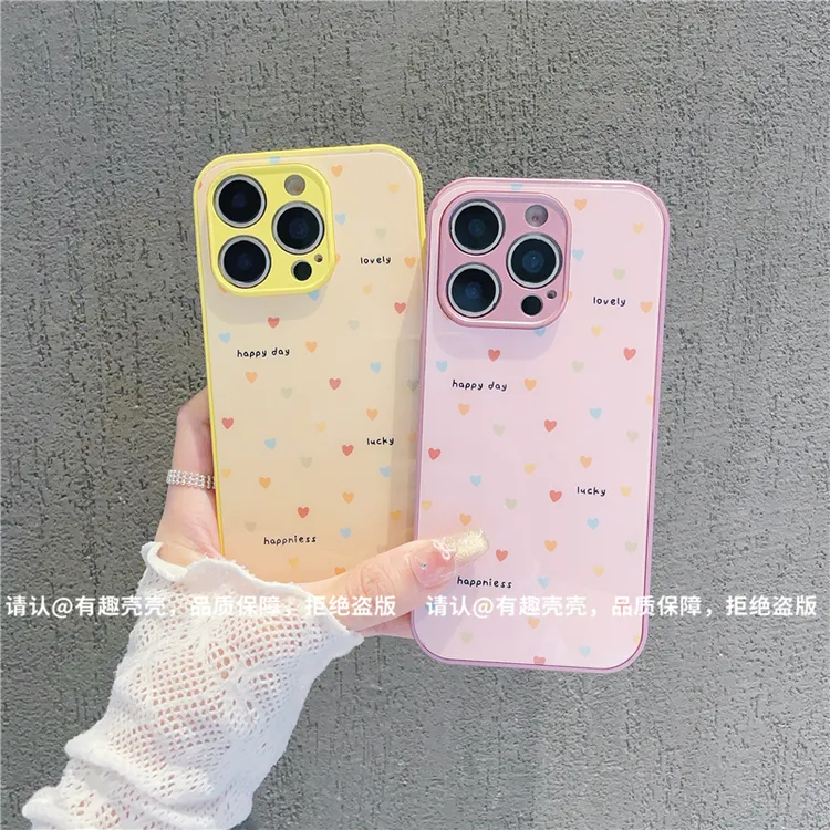 玻璃壳适用苹果16/iphone/华为荣耀/OPPO/VIVO/小米/手机壳爆款潮