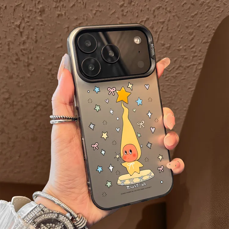 爱心星星人适用苹果16promax手机壳iphone17pro高级感苹果15防摔