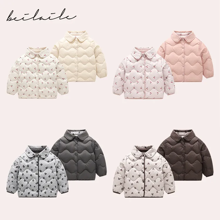 【三防双面穿衬衫羽绒 小乐妈咪】婴儿宝宝羽绒服冬白鸭绒轻薄汉服