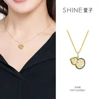 萱子 纯铜合成锆石项链 萱子时尚葫芦项链手工描边线条流畅质感
