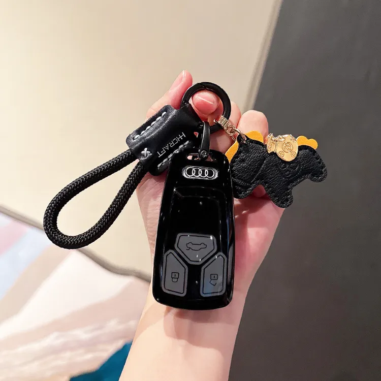奥迪A4L钥匙套Q5L汽车A5高级A6L A3 Q3 Q2L A7L q4 A8 Q7扣双11