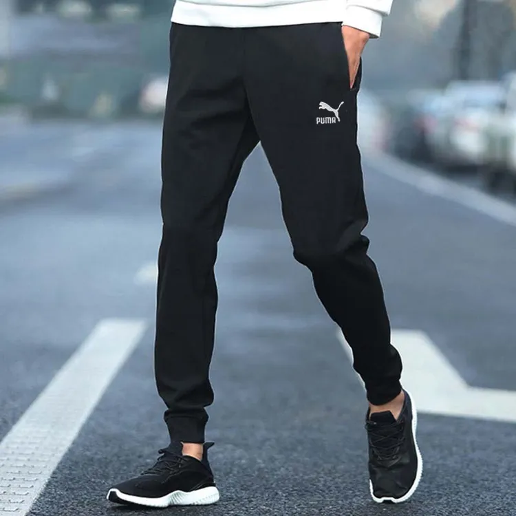PUMA/彪马男款黑色针织休闲收口小脚休闲运动长裤 531375-01