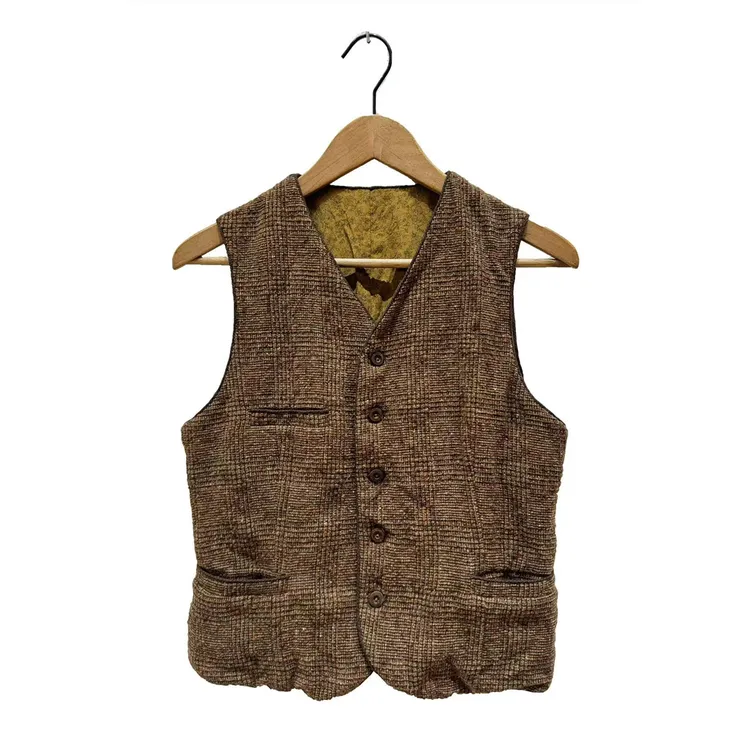 左岸迷香 Z25FW6014 布衣分享羊毛混纺【短马甲】原创小众毛呢马夹