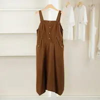 麦迪尚品【unbl】5090545 不对称腰节背带裙夏季女装品牌撤柜
