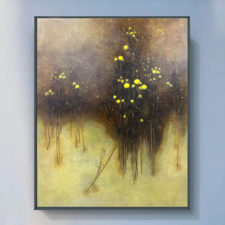 许世辉老师西北部野花系列软装油画装饰画