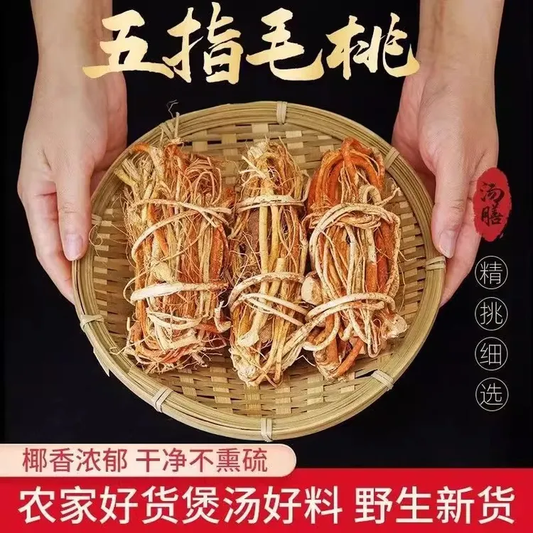 野生五指毛桃根新鲜中草药材五指毛桃祛湿煲汤料包已晒干五爪龙