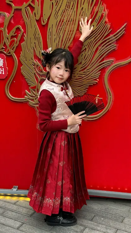 【国风少女】新中式古韵马面裙套装童装新春冬款礼物