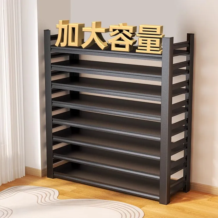 【加厚碳钢】特价家用碳钢鞋架落地货架多层置物架简易楼道入户收纳