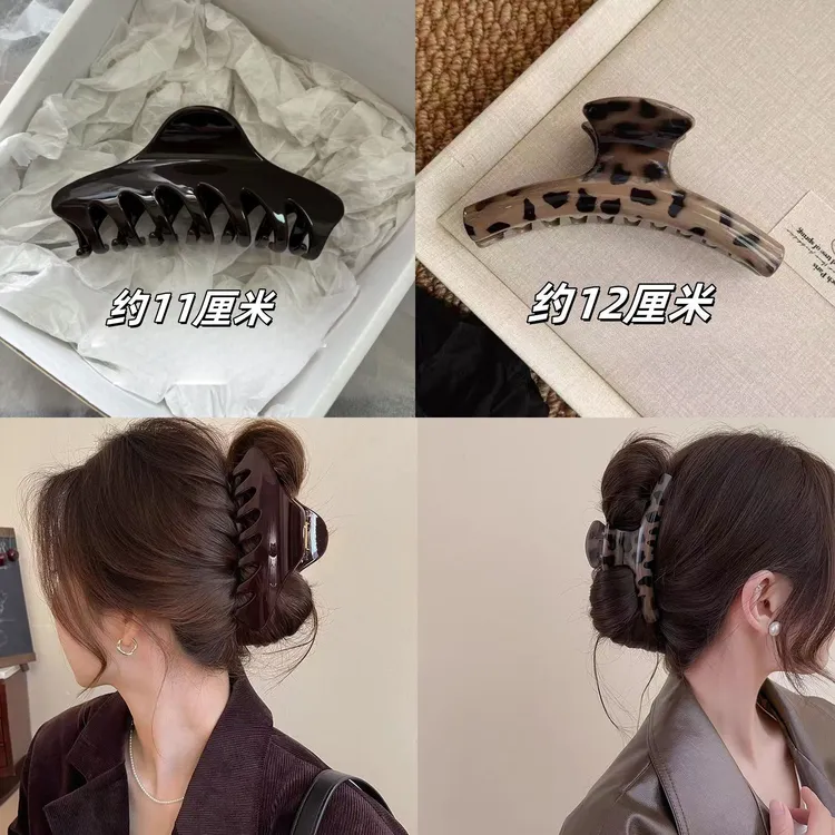 过目不忘~抓夹女高级感2025新款大号鲨鱼夹后脑勺发夹夏天头饰
