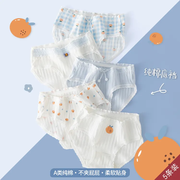 女童内裤平角儿童三角裤纯棉大童四角裤全短裤女宝宝棉不夹屁股12