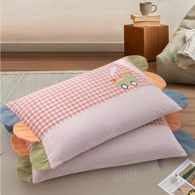 荞麦枕头荞麦皮枕芯儿童小号硬枕护颈椎助睡眠全壳整芯带枕套JY