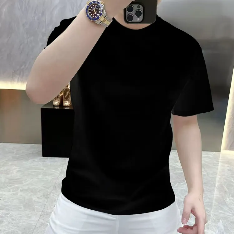 夏季短袖T恤男士时尚痞帅圆领半袖ins新款潮牌休闲上衣索罗娜衫