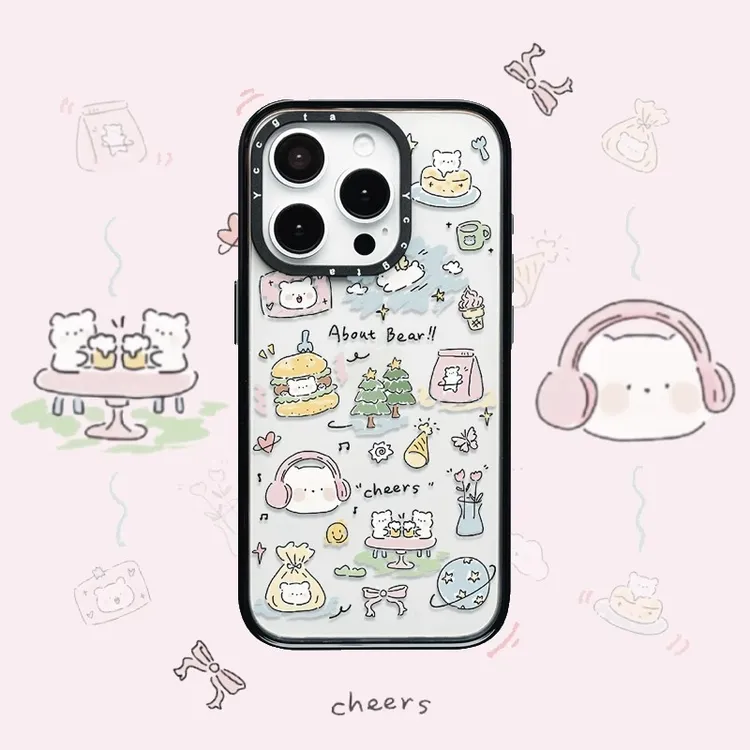 PlanB原创 涂鸦猫咪适用iphone16pro手机壳苹果15pro/14/13/12/11