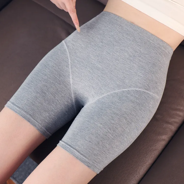 高腰莫代尔防走光安全裤女内裤二合一夏薄款不卷边无痕大码打底裤