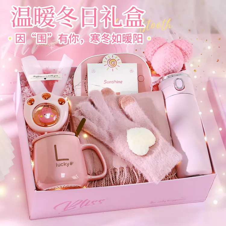 冬季围巾生日礼物女生送老婆实用的闺蜜女朋友高级感惊喜伴手礼盒