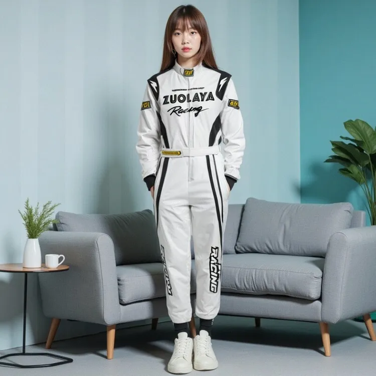 专业定制卡丁车四季通用可定制logo男女同款连体赛车服