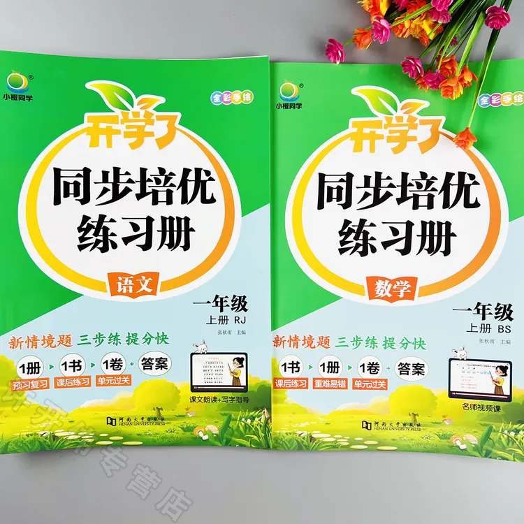 一年级上册语文数学同步练习册北师大版课时同步一课一练培优练习
