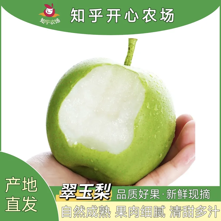 新鲜采摘5斤中小果翠玉梨脆甜爽口苹果梨当季水果产地直发