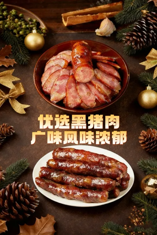 正宗黑土猪肉土家农家广味风干腊肠香肠