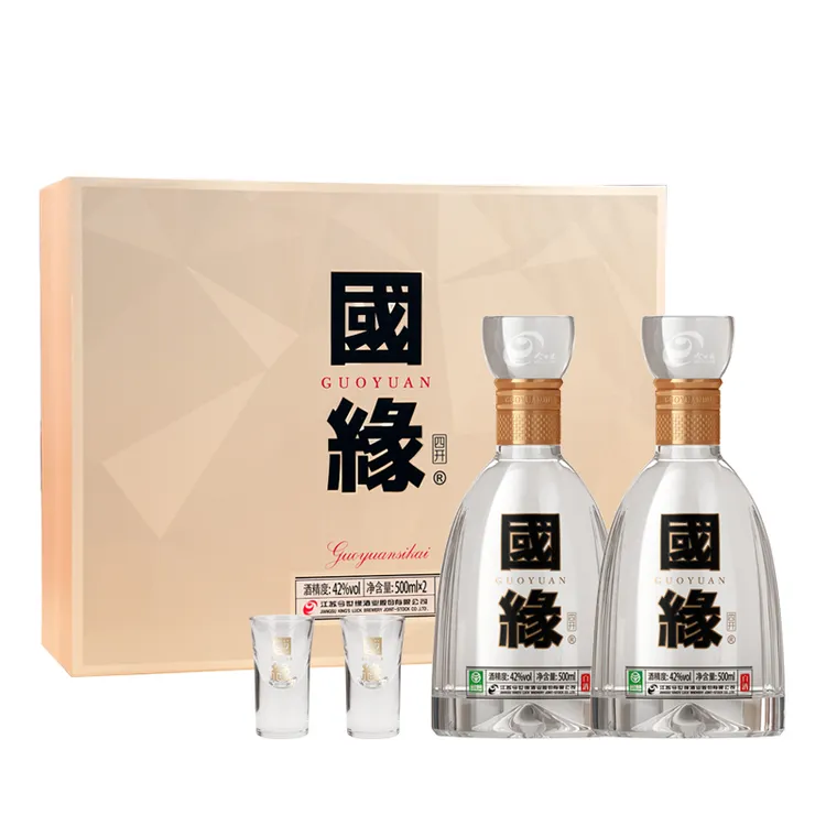 今世缘国缘四开五代新版【礼盒装】 送礼佳品 500ml*2瓶42度