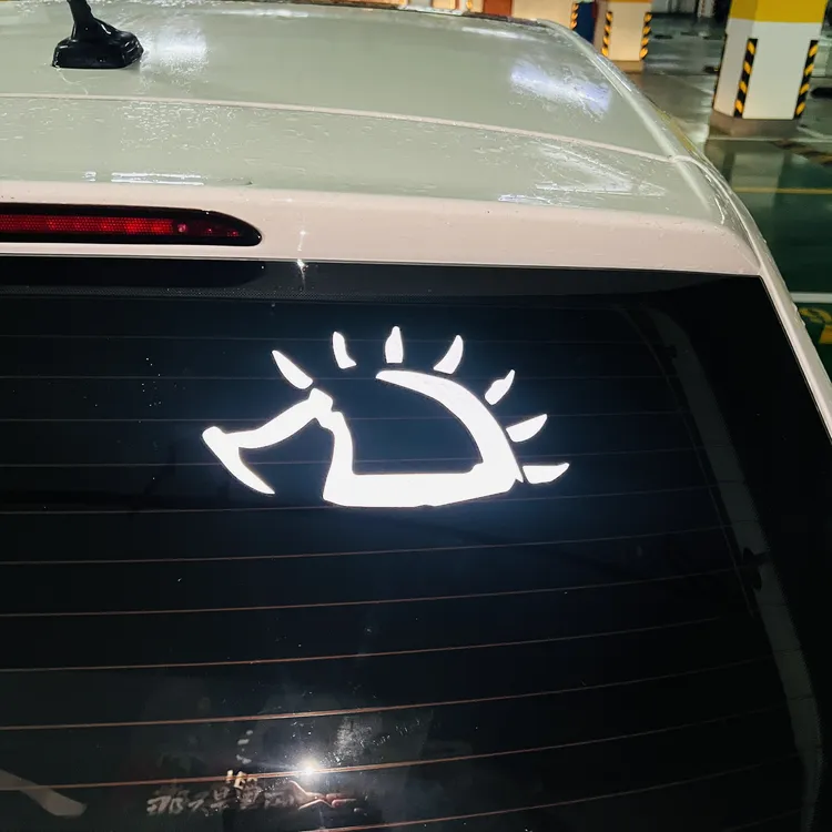 赵雷车贴纸小刺猬转属乘风破浪船长个性流行网红后玻璃反光搞笑贴