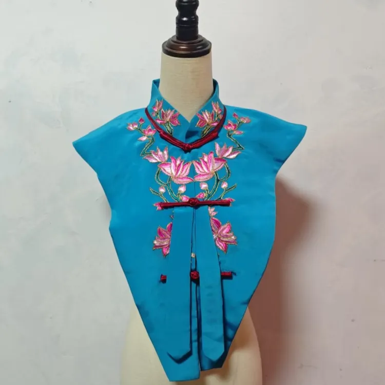 戏剧戏曲京越花旦女对披衬领 水领 青衣绣花假领子小立领护领搭领