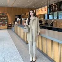 清 贵妇大衣！高端线石墨烯+骆驼毛+桑蚕丝毛羊双面尼外套DY169