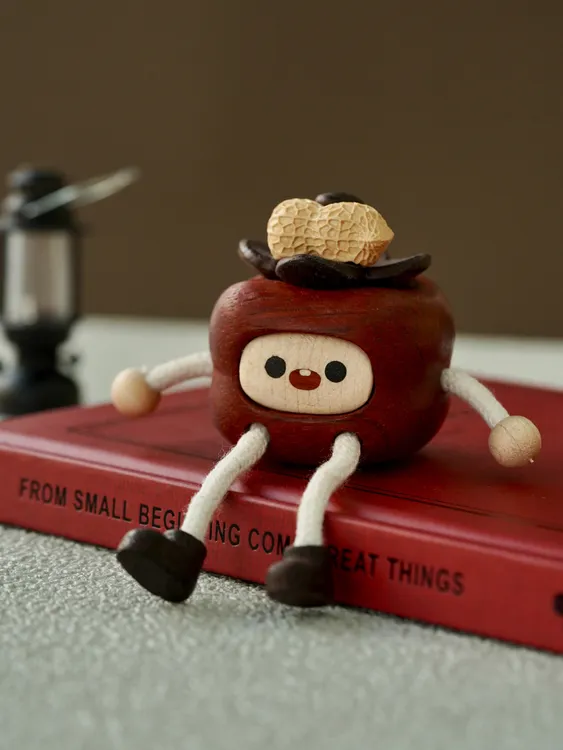 可爱木质桌面摆件门铃蘑菇八音盒龙猫风车无脸男木马送礼礼物