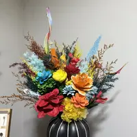 【敦煌飞天】混搭高端家居干花永生花家居装饰摆件