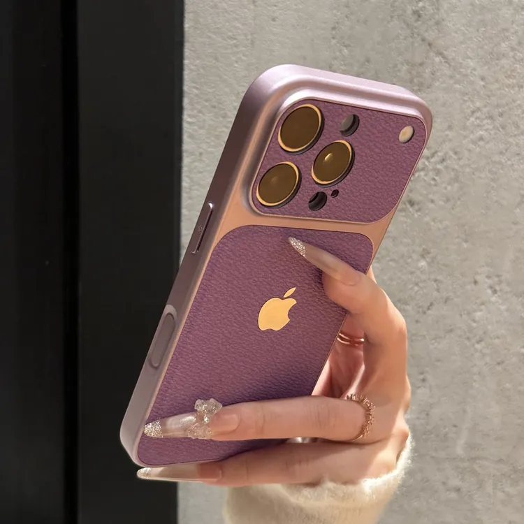 秋冬高级皮纹秒变适用iPhone17手机壳苹果16promax新款15高颜值14