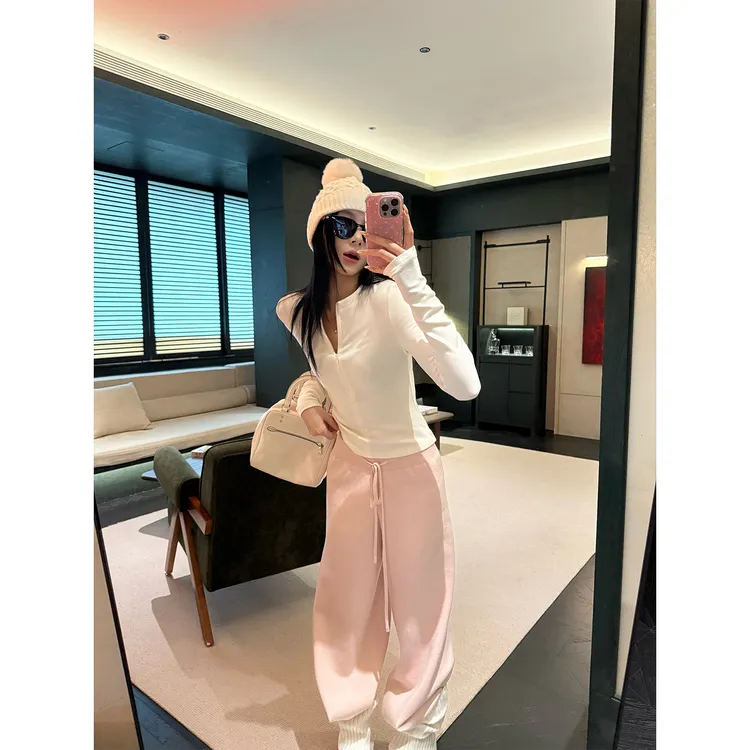 70不是七十【起雾绒感】秋冬韩系拉链开襟针织打底衫