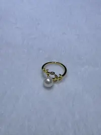 【超哥专属】天然淡水珍珠戒指 7-8mm